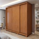 Ver imagem 1 de Guarda Roupa Forma 3 Portas 4 Gavetas 100% Mdf com Pés