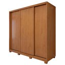 Ver imagem 2 de Guarda Roupa Forma 3 Portas 4 Gavetas 100% Mdf com Pés