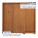 Ver mais imagens de Guarda Roupa Forma 3 Portas 4 Gavetas 100% Mdf com Pés