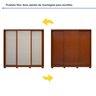 Guarda Roupa Forma 3 Portas 4 Gavetas 100% Mdf com Pés - 4