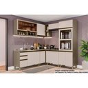 Ver imagem 1 de Kit de Cozinha Completa 9 Peças Connect (3aéreos+3balcões+1paneleiro) C6p03 Duna/cristal - Henn