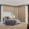 Quarto Modulado Casal Completo 8 Portas 6 Gavetas Canto Oblíquo Seletto - 1