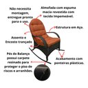 Ver imagem 4 de Poltrona para Jardim Imperatriz de Balanço com Almofada - Wj Design