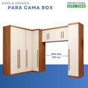 Ver imagem 5 de Guarda-Roupa Modulado 5 Peças 9 Portas 3 Gavetas Texas Marrom/Cinamomo/Off White Arenas