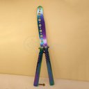 Ver mais imagens de Canivete Fade Rainbow Butterfly Treinamento Faca Borboleta