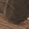 Coberdrom Queen Noruega Sherpa + Manta Flannel 1pç - Marrom - 3
