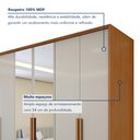 Ver imagem 4 de Guarda Roupa Style 6 Portas 4 Gavetas 100% Mdf com Espelho
