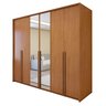 Guarda Roupa  Style 6 Portas 4 Gavetas 100% Mdf com Espelho  - 2