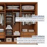 Guarda Roupa  Style 6 Portas 4 Gavetas 100% Mdf com Espelho  - 11