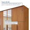 Guarda Roupa  Style 6 Portas 4 Gavetas 100% Mdf com Espelho  - 4