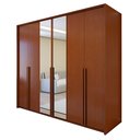 Ver imagem 2 de Guarda Roupa Style 6 Portas 4 Gavetas 100% Mdf com Espelho