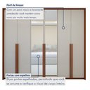 Ver imagem 7 de Guarda Roupa Style 6 Portas 4 Gavetas 100% Mdf com Espelho