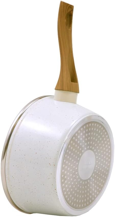 Panela Aluminio Cerâmica Indução Antiaderente 20cm Mimo Style Linha Cook Vanilla 2,25 Litros Com Tam - 2