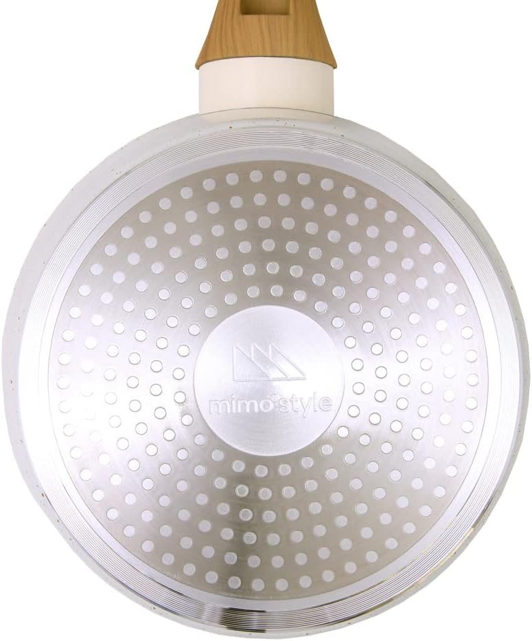 Panela Aluminio Cerâmica Indução Antiaderente 20cm Mimo Style Linha Cook Vanilla 2,25 Litros Com Tam - 5