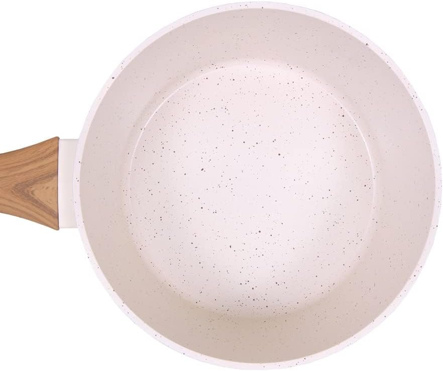 Panela Aluminio Cerâmica Indução Antiaderente 20cm Mimo Style Linha Cook Vanilla 2,25 Litros Com Tam - 4