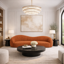 Ver imagem 2 de Sofá Star 190 Cm Orgânico Decorativo Sala Recepção Zahav:terra Cota