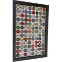 Ver imagem 1 de Quadro Porta Tampinhas - Linha Master Preto - 104 Tampinhas