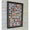Ver imagem 2 de Quadro Porta Tampinhas - Linha Master Preto - 104 Tampinhas