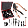 Kit Completo Abridor de Vinho Deend Luxo Saca Rolha com Acessórios Maleta 9 Peças - 1