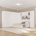 Ver imagem 1 de Guarda-Roupa Casal Modulado Pandora 11 Portas 2 Gavetas Branco - Pnr Móveis