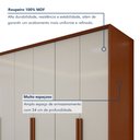 Ver imagem 4 de Guarda Roupa  Style 6 Portas 4 Gavetas 100% Mdf com Pés
