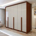 Ver imagem 1 de Guarda Roupa  Style 6 Portas 4 Gavetas 100% Mdf com Pés