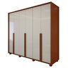 Guarda Roupa  Style 6 Portas 4 Gavetas 100% Mdf com Pés - 2