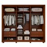 Guarda Roupa  Style 6 Portas 4 Gavetas 100% Mdf com Pés - 15