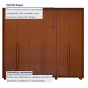 Ver imagem 7 de Guarda Roupa  Style 6 Portas 4 Gavetas 100% Mdf com Pés 