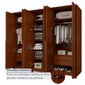 Guarda Roupa  Style 6 Portas 4 Gavetas 100% Mdf com Pés  - 12
