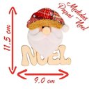 Ver imagem 3 de Kit 12 Placas de Natal Papai Noel e Boneco de Neve Natalino 11,5cm