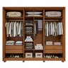 Guarda Roupa  Style 6 Portas 4 Gavetas 100% Mdf com Espelho e Pés - 15