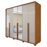 Guarda Roupa  Style 6 Portas 4 Gavetas 100% Mdf com Espelho e Pés - 2