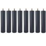 Conjunto 8 Pés de Cama 20cm Pés de Madeira Palito Dimader Casal Box Baú Preto - 1