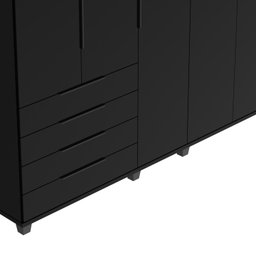 Guarda-roupa Casal 5 Portas 4 Gavetas 100% Mdf Allen 226,7 Cm - 6