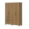 Guarda-roupa Casal 4 Portas 4 Gavetas 100% Mdf Allen 181,7 Cm - 4