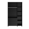 Guarda-roupa Solteiro 3 Portas 4 Gavetas 100% Mdf Allen 136,9 Cm - 9