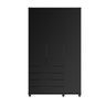 Guarda-roupa Solteiro 3 Portas 4 Gavetas 100% Mdf Allen 136,9 Cm - 6