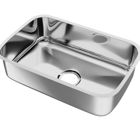 Cuba de Cozinha Nº 01 em Aço Inox Polido 46 x 30 x 14 Centímetros com Furação 3 1/2" - Forminox