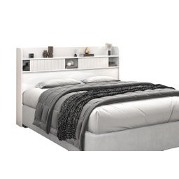 Cabeceira Casal Box 100 % Mdf com Prateleiras Nichos - 2