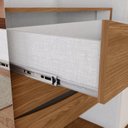 Ver imagem 7 de Guarda-roupa Casal Premium Cantos Arredondados com Ripado 6 Portas com Amortecimento 6 Gavetas com U