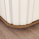 Ver imagem 5 de Guarda-Roupa Casal Premium Cantos Arredondados com Ripado 6 Portas com Amortecimento 6 Gavetas com U Off White/Nature