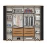 Guarda-roupa Casal Premium Cantos Arredondados com Ripado 6 Portas com Amortecimento 6 Gavetas com U - 2