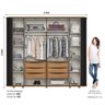 Guarda-roupa Casal Premium Cantos Arredondados com Ripado 6 Portas com Amortecimento 6 Gavetas com U - 4