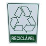 Placa Adesiva Sinalização Lixo Reciclavel 15x20 Cm Adesivo - 1
