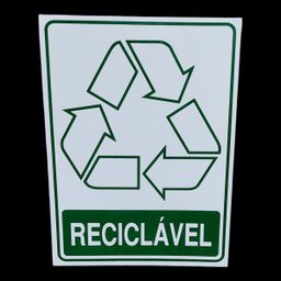 Placa Adesiva Sinalização Lixo Reciclavel 15x20 Cm Adesivo - 2