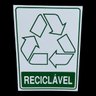 Placa Adesiva Sinalização Lixo Reciclavel 15x20 Cm Adesivo - 2