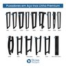 Puxador Em U de Aço Inox Preto Fosco 1 Metro - 3 Cm X 3 Cm - 4