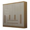 Ver imagem 2 de Guarda Roupas Casal 8 Portas 4 Gavetas Turim Luciane