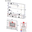 Ver imagem 3 de Painel para TV até 65 Polegadas 1 Porta e Prateleiras Multimóveis MP1064